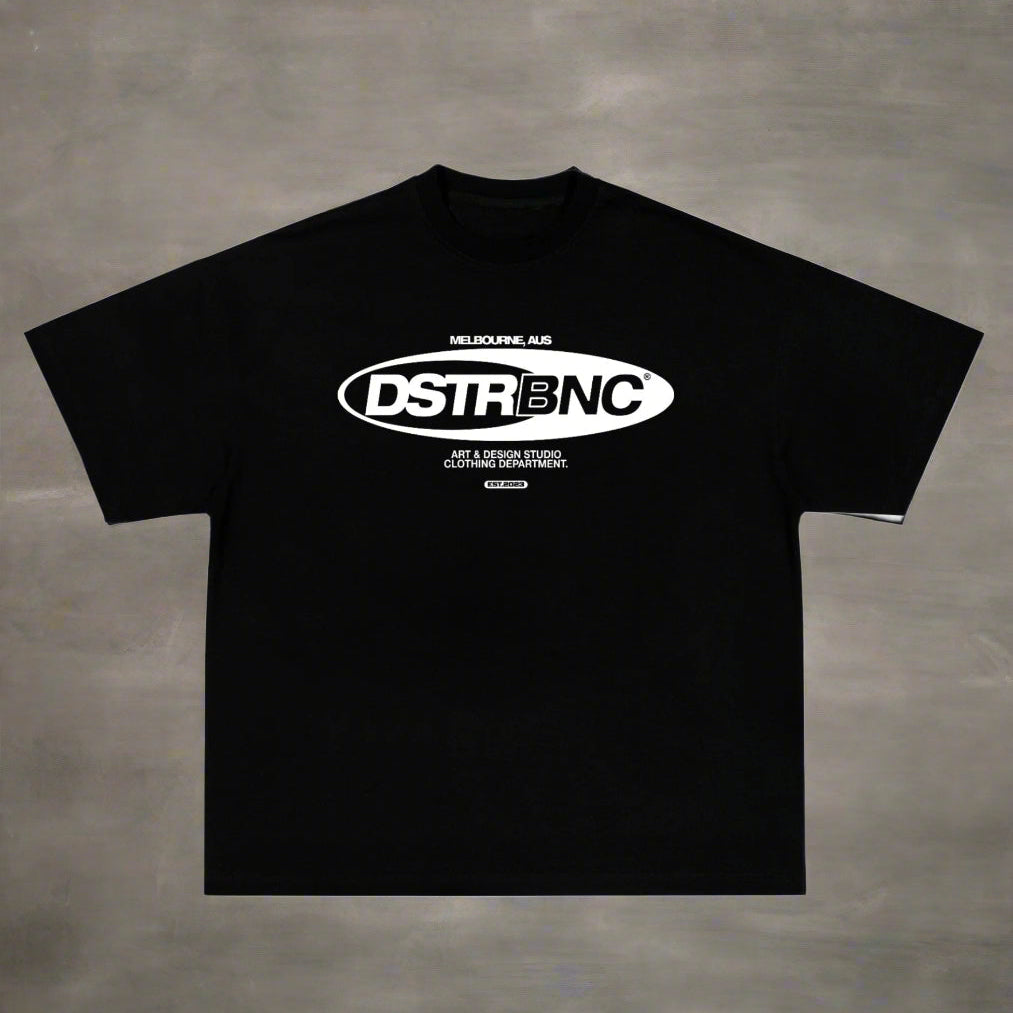 DSTRBNC LOGO TEE (BLACK)