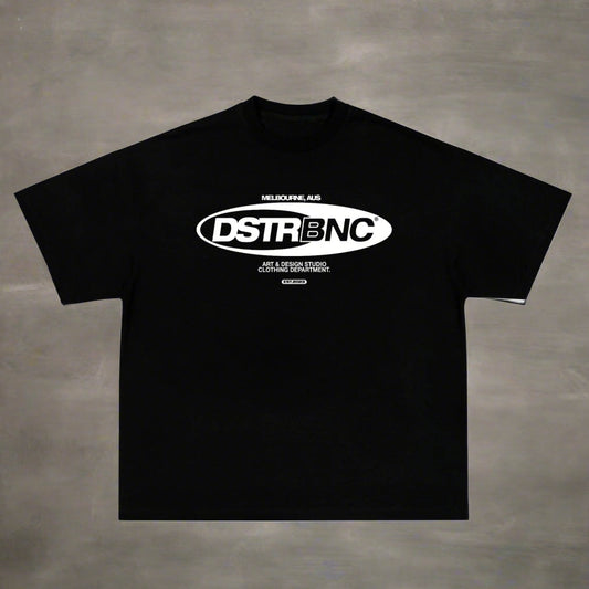 DSTRBNC LOGO TEE (BLACK)