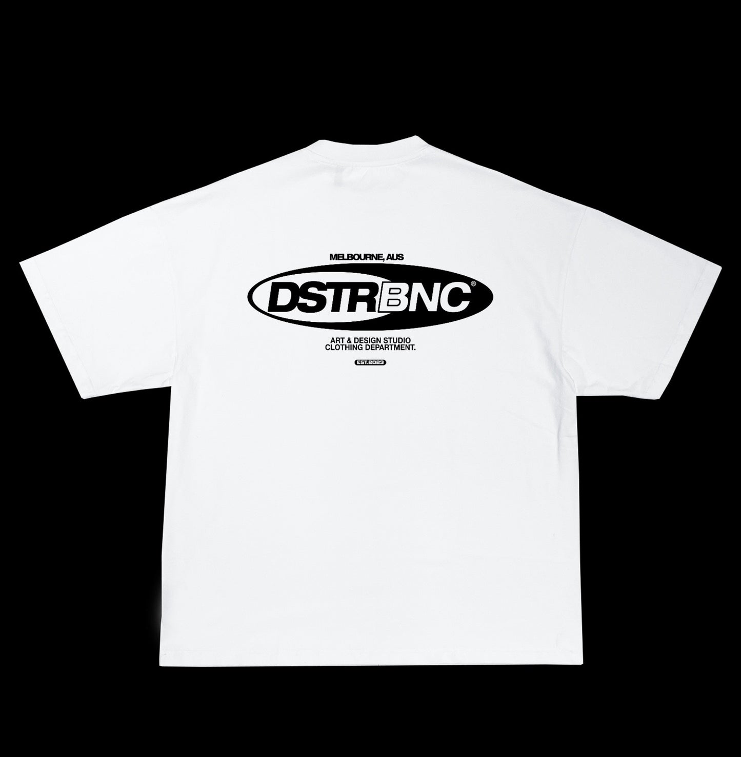 DSTRBNC LOGO TEE (WHITE)
